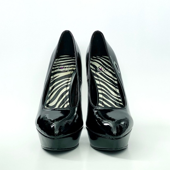 Black Platform Stiletto Heels - Picture 2 of 6